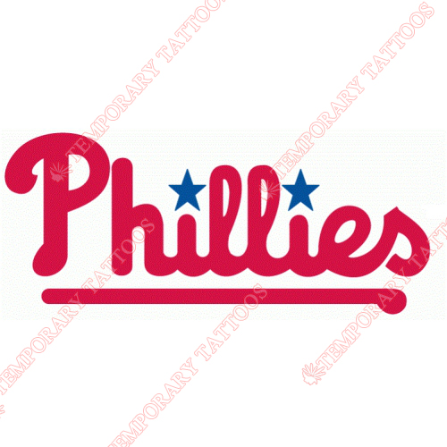 Philadelphia Phillies Customize Temporary Tattoos Stickers NO.1820